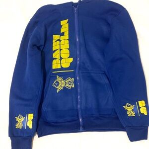 Men's Blue Zip-Up Hoodie